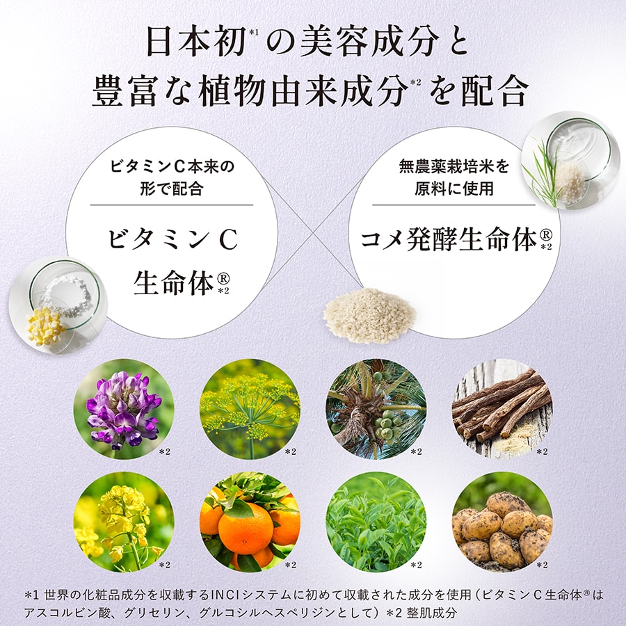 今話題のバクチオール（整肌成分）も配合。洗いながらハリ肌へ