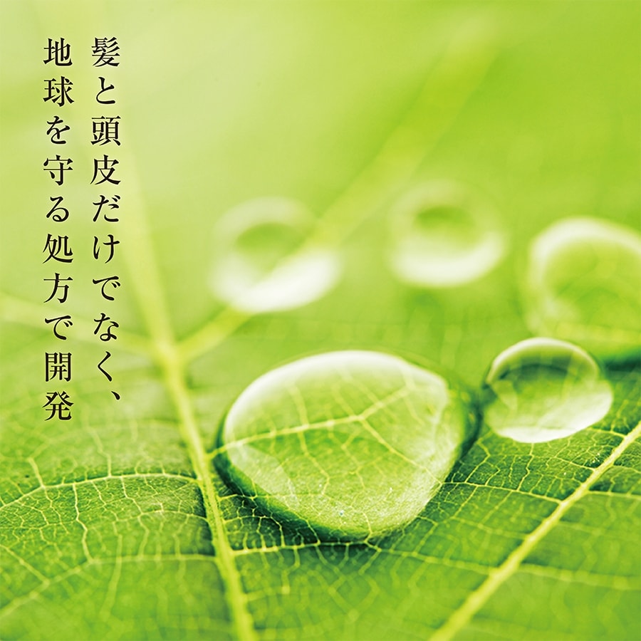 髪と頭皮、そして地球にも優しく