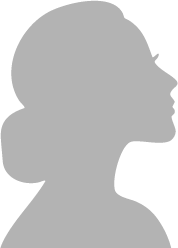 前向きな女性のシルエット
