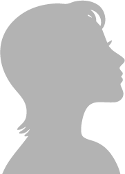 前向きな女性のシルエット
